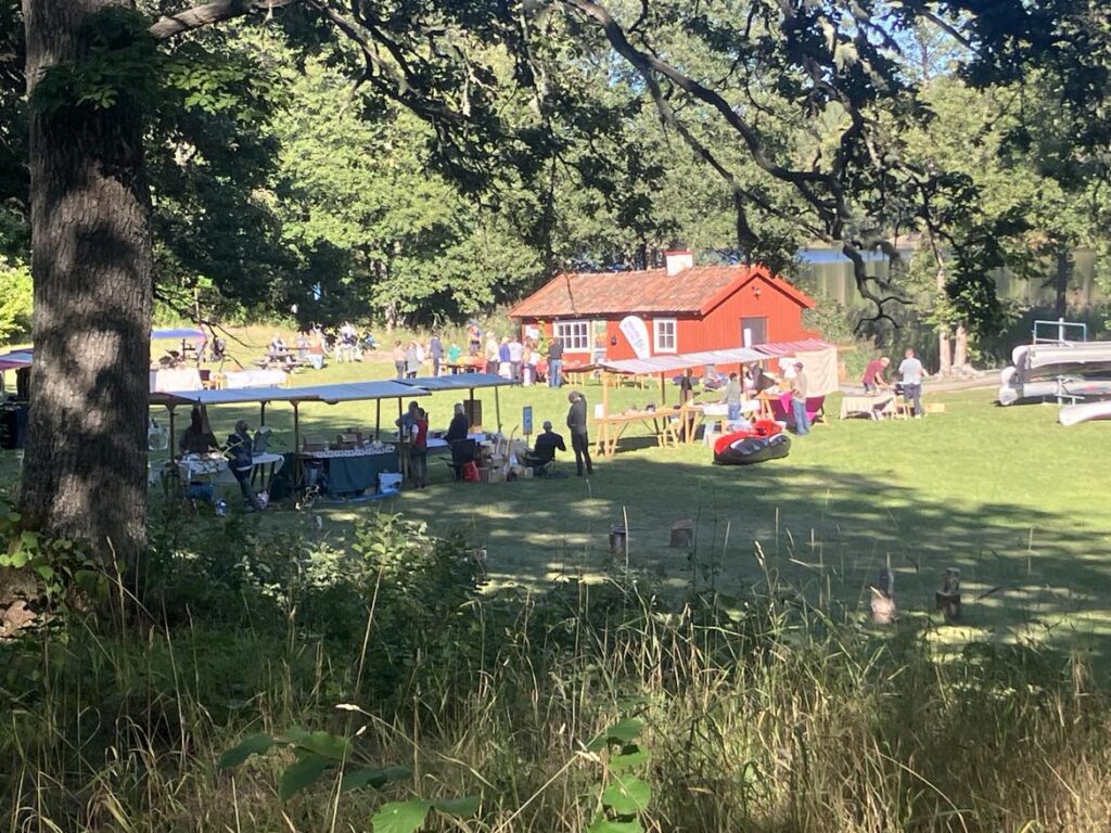 Vy över äppelfesten