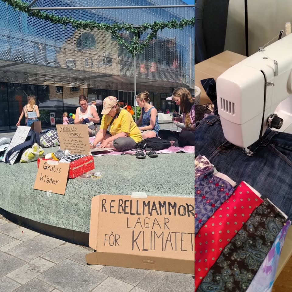 Rebellmammor lagar kläder